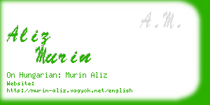 aliz murin business card
